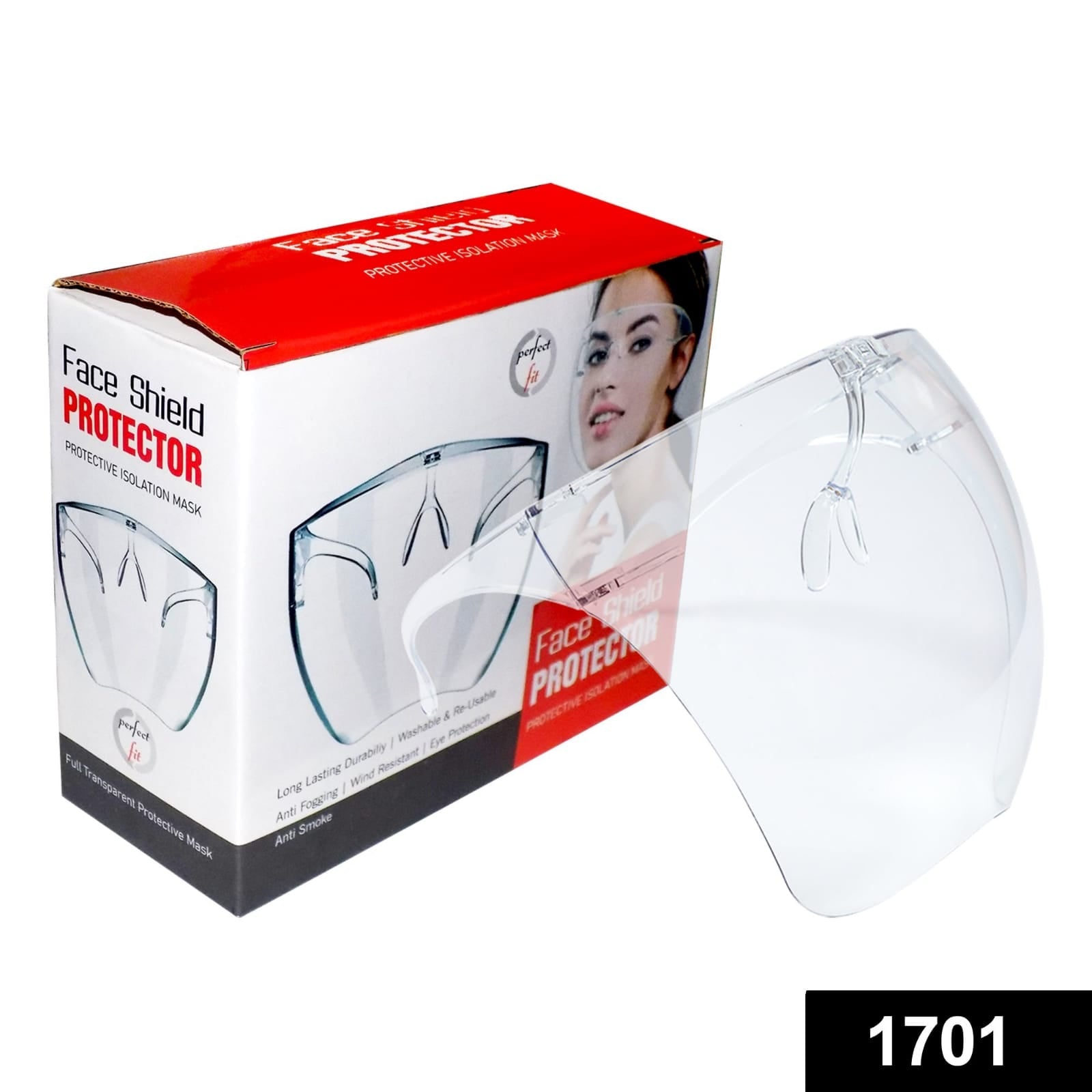 1701 Multipurpose Clear Face Shield Anti-fog Anti-Scratch Protective Fashion Wear for Men 1701 Multipurpose Clear Face Shield Anti-fog Anti-Scratch Protective Fashion Wear for Men